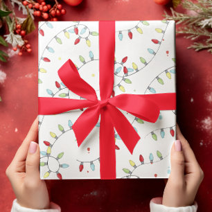 Weihnachts-Weihnachtslieder Festliche Farben Geschenkpapier