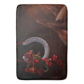 Weihnachts-Weihnachtslieder für Pferde - Foto Badematte (Vorderseite Vertikal)