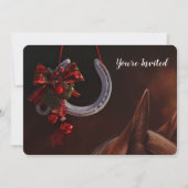 Weihnachts-Weihnachtslieder für Pferde - Foto Einladung (Vorderseite)