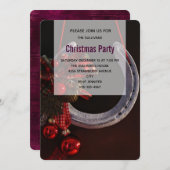 Weihnachts-Weihnachtslieder für Pferde - Foto Einladung (Vorne/Hinten)