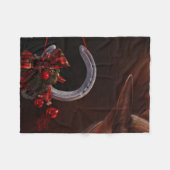Weihnachts-Weihnachtslieder für Pferde - Foto Fleecedecke (Vorderseite (Horizontal))