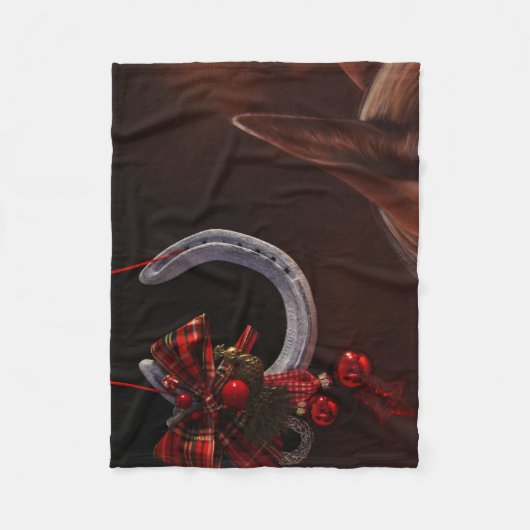 Weihnachts-Weihnachtslieder für Pferde - Foto Fleecedecke (Vorderseite)