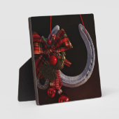 Weihnachts-Weihnachtslieder für Pferde - Foto Fotoplatte (Vorderseite)