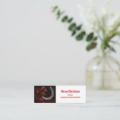 Weihnachts-Weihnachtslieder für Pferde - Foto Mini Visitenkarte (Stehend Vorderseite)