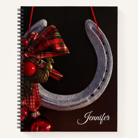 Weihnachts-Weihnachtslieder für Pferde - Foto Notizblock (Vorderseite)