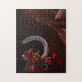 Weihnachts-Weihnachtslieder für Pferde - Foto Puzzle (Vertikal)