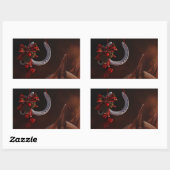 Weihnachts-Weihnachtslieder für Pferde - Foto Rechteckiger Aufkleber (Blatt)