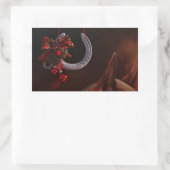 Weihnachts-Weihnachtslieder für Pferde - Foto Rechteckiger Aufkleber (Tasche)