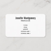 Weihnachts-Weihnachtslieder für Pferde - Foto Visitenkarte (Rückseite)