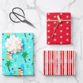 Weihnachts-Weihnachtslieder Hunde Geschenkgutschei Geschenkpapier Set