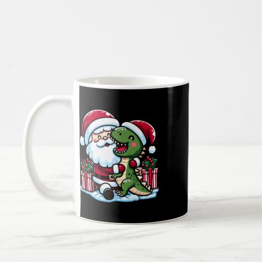 Weihnachts Weihnachtslieder Rex Dinosaurier in San Kaffeetasse (Links)