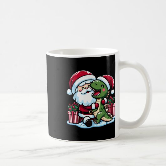 Weihnachts Weihnachtslieder Rex Dinosaurier in San Kaffeetasse (Rechts)
