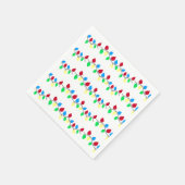 Weihnachts-Weihnachtslieder Serviette (Ecke)