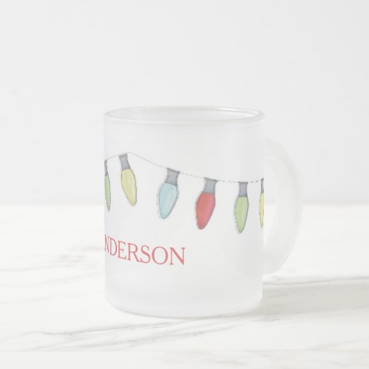 Weihnachts-Weihnachtslieder Spaß Festlich Einfach Mattglastasse (VorderseiteRechts)