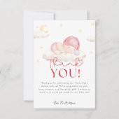 Weihnachts-Weihnachtsmädchen-Dusche Danke-Karte Dankeskarte (Vorderseite)