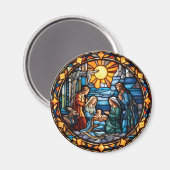 Weihnachts Weihnachtsmagnet verkleidet Glass Style Magnet (Vorderseite/Rückseite)