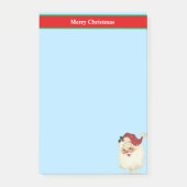 Weihnachts-Weihnachtsmann auf Light Blue Post-it Klebezettel (Vorderseite)