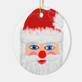 Weihnachts-Weihnachtsmann Candy Cane Keramik Ornament (Links)