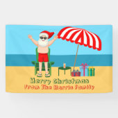 Weihnachts-Weihnachtsmann-Claus Custom-Party Banner (Horizontal)