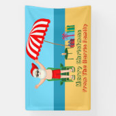 Weihnachts-Weihnachtsmann-Claus Custom-Party Banner (Vertikal)