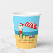 Weihnachts-Weihnachtsmann-Claus Custom-Party Pappbecher (Vorderseite)