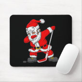 Weihnachts Weihnachtsmann-Dabbing Hockey Player Bo Mousepad (Mit Mouse)