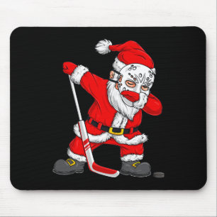 Weihnachts Weihnachtsmann-Dabbing Hockey Player Bo Mousepad