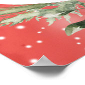 Weihnachts-Weihnachtsmann-Elephant-Kinderdusche Be Poster (Ecke)