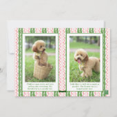 Weihnachts-Weihnachtsmann-Foto Feiertagskarte (Rückseite)