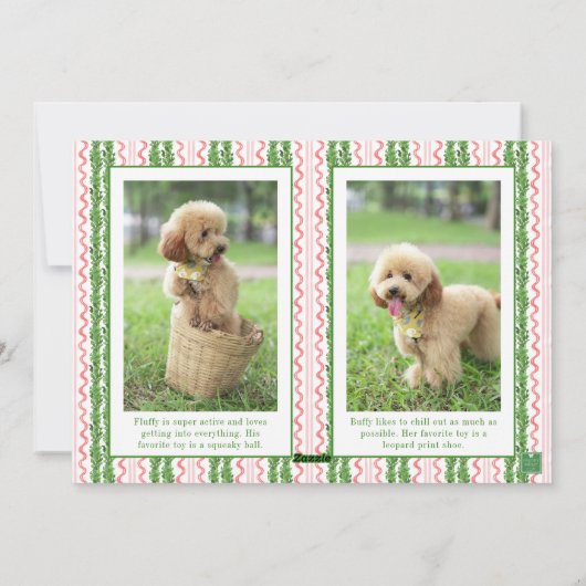 Weihnachts-Weihnachtsmann-Foto Feiertagskarte (Rückseite)