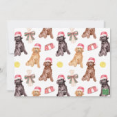 Weihnachts-Weihnachtsmann-Foto Feiertagskarte (Rückseite)