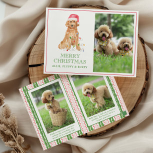 Weihnachts-Weihnachtsmann-Foto Feiertagskarte