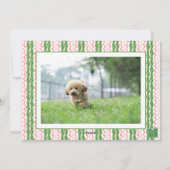 Weihnachts-Weihnachtsmann-Foto Feiertagskarte (Rückseite)