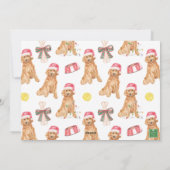 Weihnachts-Weihnachtsmann-Foto Feiertagskarte (Rückseite)