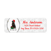 Weihnachts Weihnachtsmann Hat Rottweiler Dog Funny (Vorne)