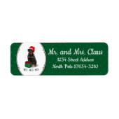 Weihnachts Weihnachtsmann Hat Rottweiler Dog Funny (Vorne)