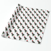 Weihnachts Weihnachtsmann Hat Rottweiler Dog Funny Geschenkpapier (Ungerollt)