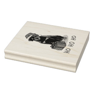 Weihnachts Weihnachtsmann Hat Rottweiler Dog Funny Gummistempel