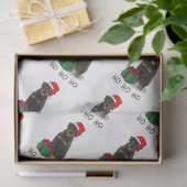 Weihnachts Weihnachtsmann Hat Rottweiler Dog Funny Seidenpapier (Geschenk)