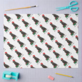 Weihnachts Weihnachtsmann Hat Rottweiler Dog Funny Seidenpapier (Basteln)