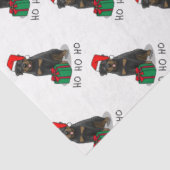 Weihnachts Weihnachtsmann Hat Rottweiler Dog Funny Seidenpapier (Ausschnitt)