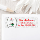 Weihnachts Weihnachtsmann Hat Samoyed Hund Niedlic (Insitu)