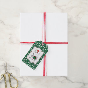 Weihnachts Weihnachtsmann Hat Samoyed Hund Niedlic Geschenkanhänger