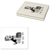 Weihnachts Weihnachtsmann Hat Welsh Terrier Dog Ni Gummistempel (Stempel)