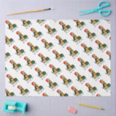 Weihnachts Weihnachtsmann Hat Welsh Terrier Dog Ni Seidenpapier (Basteln)