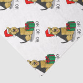 Weihnachts Weihnachtsmann Hat Welsh Terrier Dog Ni Seidenpapier (Ausschnitt)