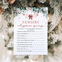 Weihnachts-Weihnachtsmann-Kinderzimmer Rhyme Quiz