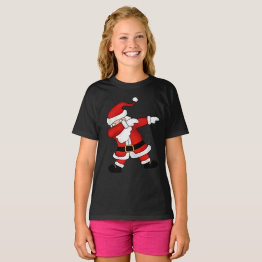 Weihnachts-Weihnachtsmann-Klaus Dabbing T - Shirt (Vorne ganz)
