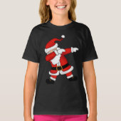 Weihnachts-Weihnachtsmann-Klaus Dabbing T - Shirt (Vorderseite)