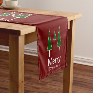 Weihnachts-Weihnachtsmann Kurzer Tischläufer